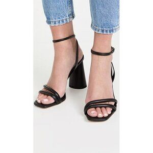 SAM Edelman BNWT "Kia" ankle strap black block heel women sz 9.5 NEW
